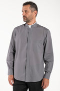 Camicia Polycotton - Antracite - Romano - Manica Lunga