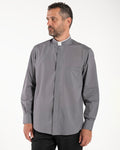Polycotton Shirt - Anthracite - Roman - Long Sleeve