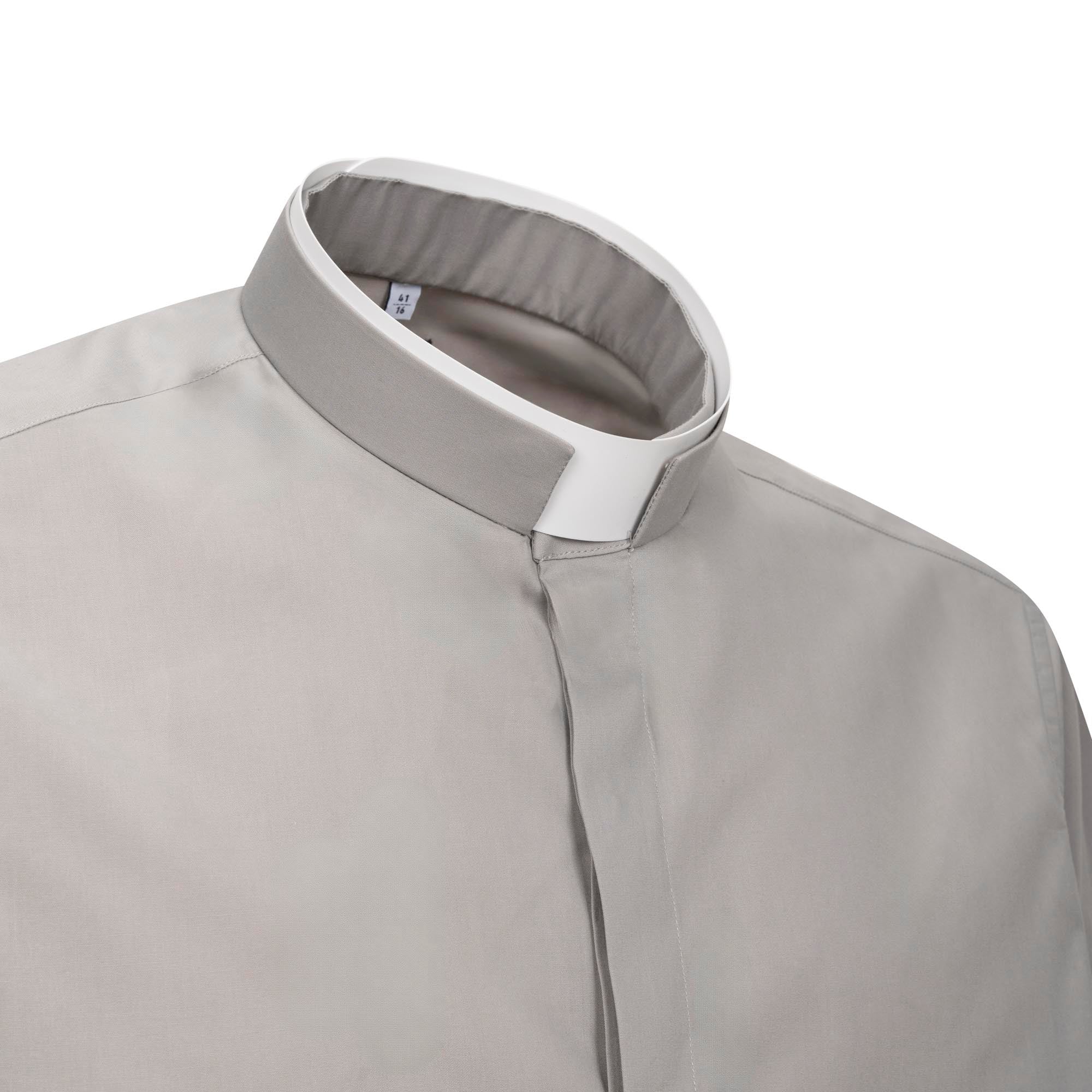 Camisa POLYCOTTON - Gris - Roman - Manga Corta