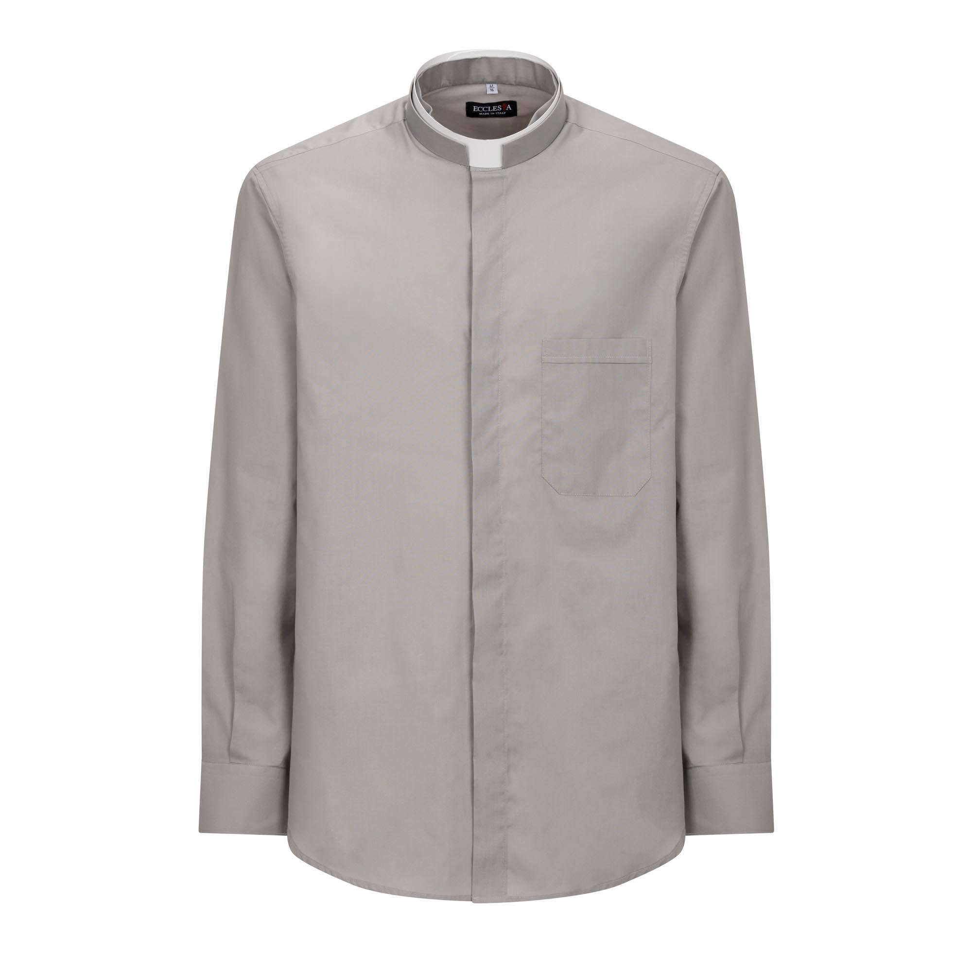Camisa POLYCOTTON - Gris - Roman - Manga Larga
