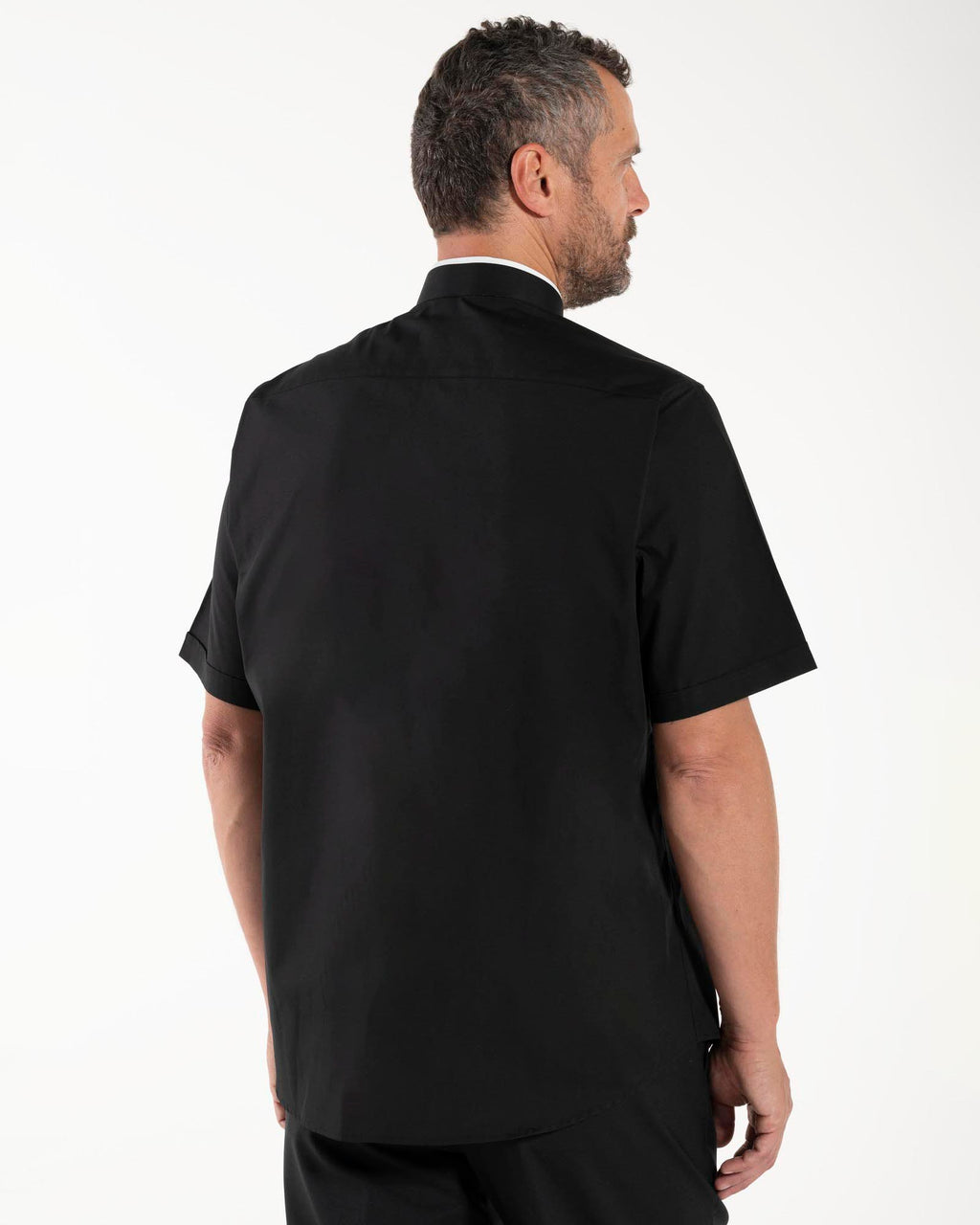 Camisa POLYCOTTON - Preto - Romana - Manga Curta