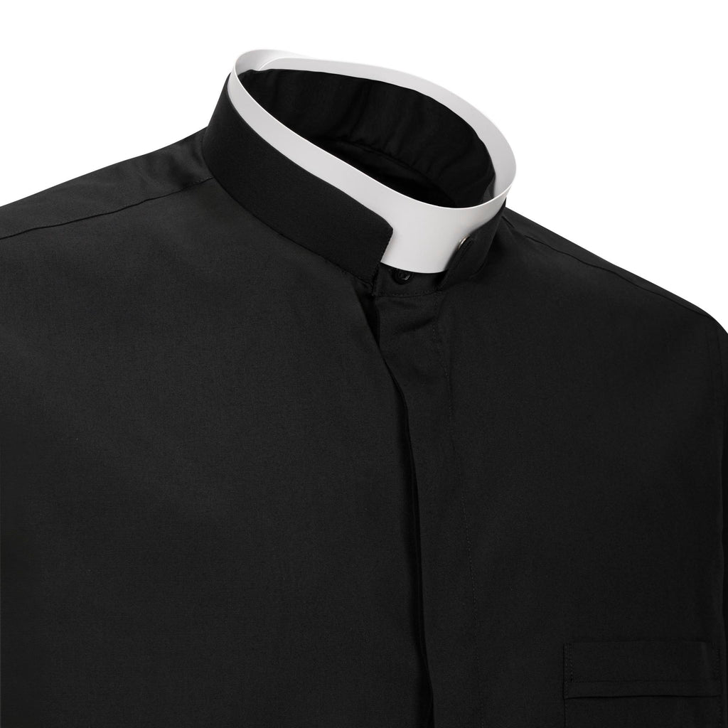 Camisa POLYCOTTON - Negro - Roman - Manga Corta