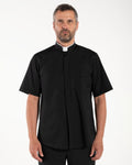 Camisa POLYCOTTON - Preto - Romana - Manga Curta