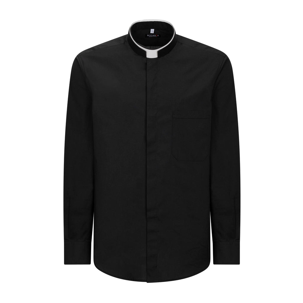 Camisa POLYCOTTON - Negro - Roman - Manga Larga