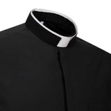 Camicia Polycotton - Nero - Romano - Manica Lunga