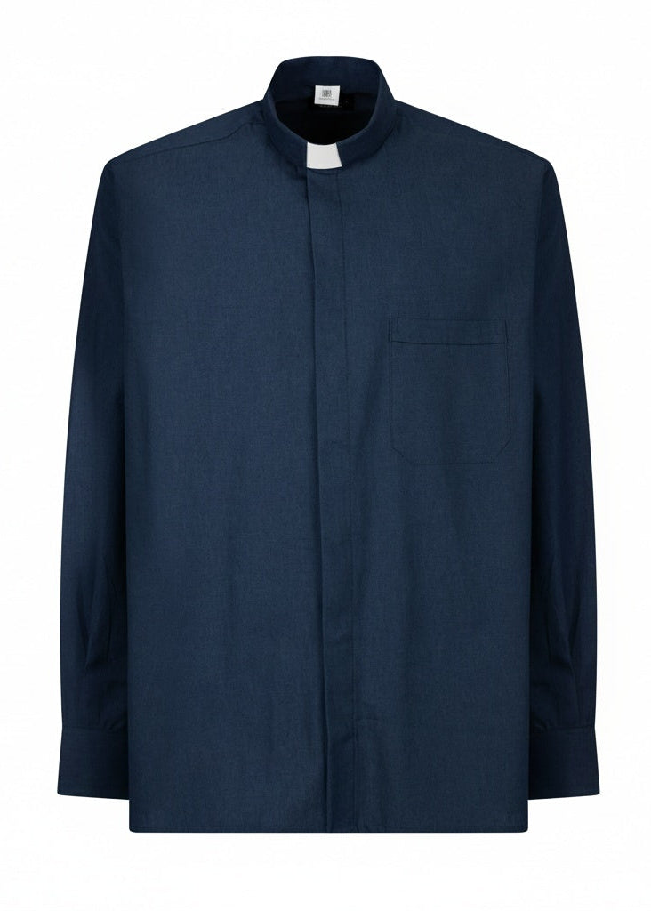 Camisa Nevada – Azul – Clergy – Manga Larga
