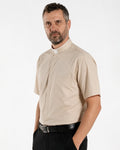 Camicia Polycotton - Beige - Romano - Manica Corta