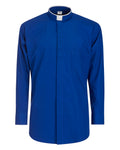 Camisa de polialgodón - Azul - Roman - Manga larga
