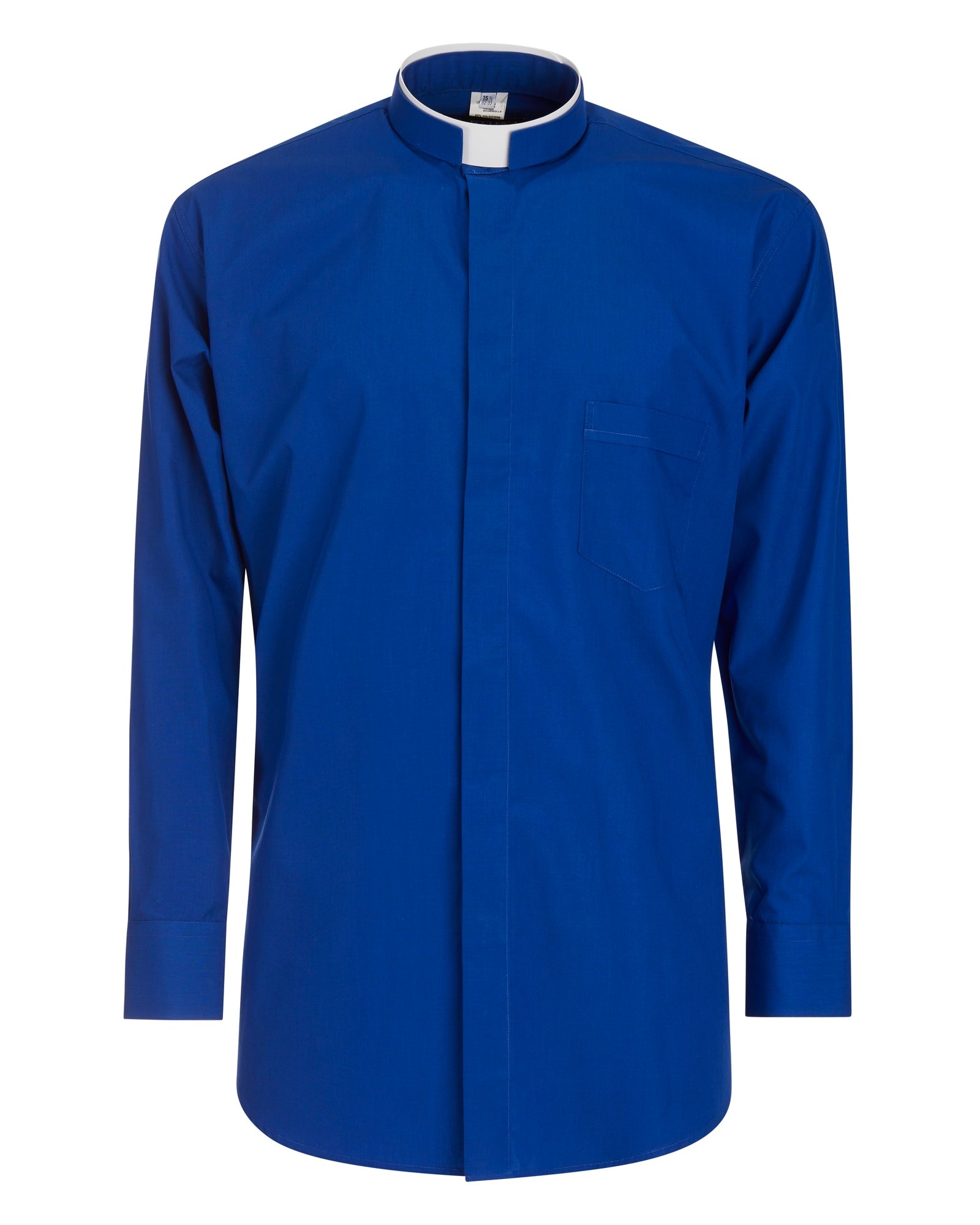 Camisa de polialgodón - Azul - Roman - Manga larga