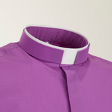 Camicia Polycotton - Viola - Romano - Manica Corta