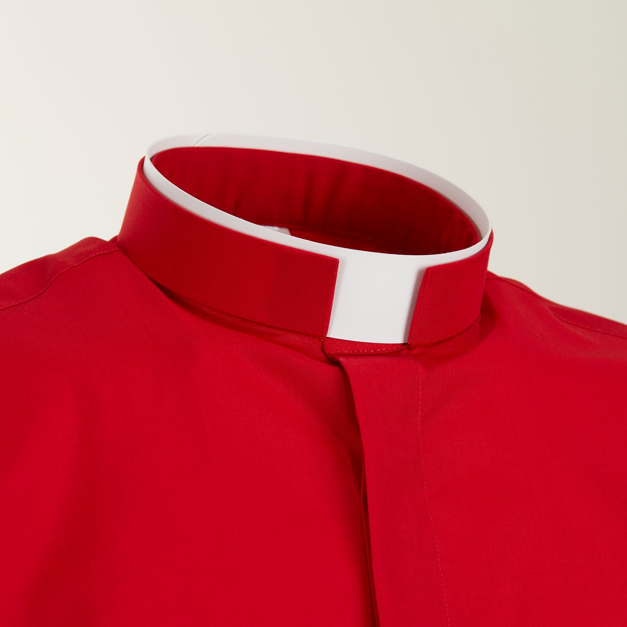 Camisa de polialgodón - Roja - Roman - Manga corta