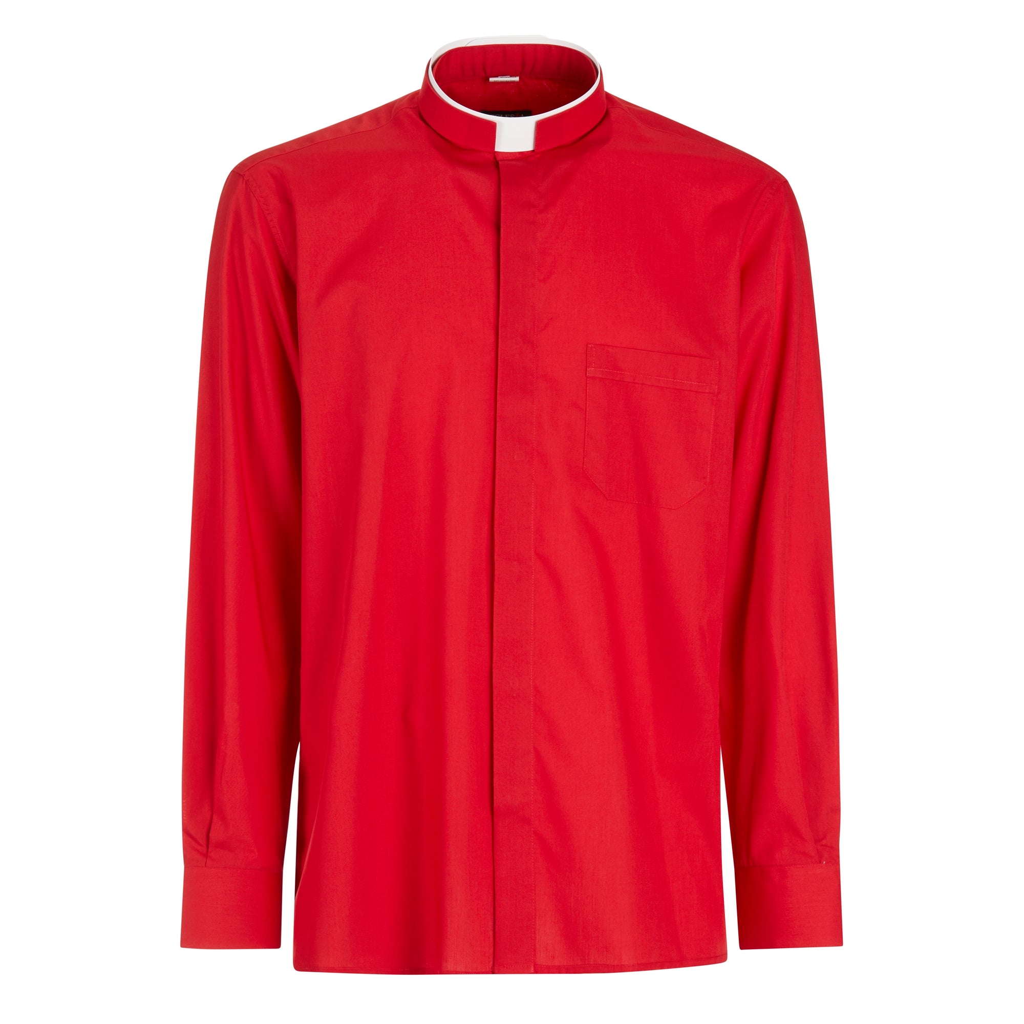 Camisa de polialgodón - Roja - Roman - Manga larga