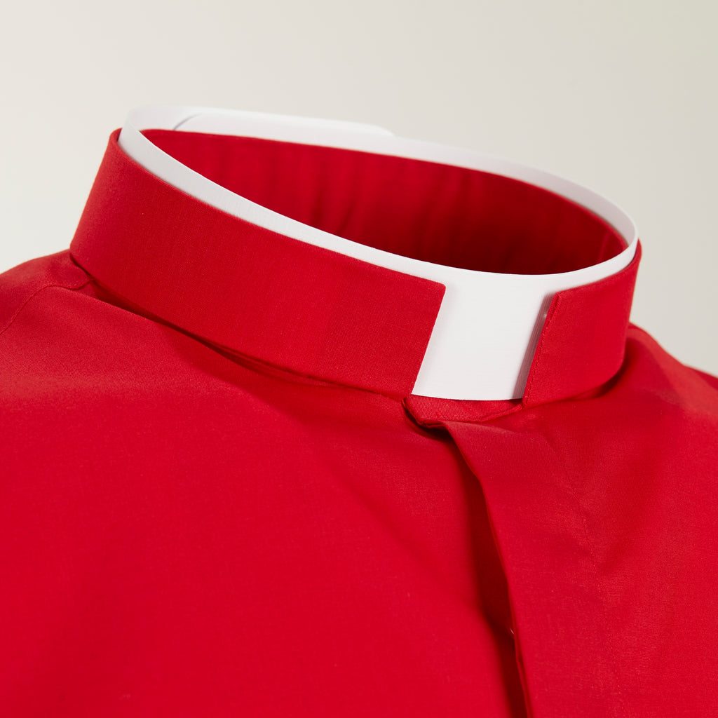 Camisa de polialgodón - Roja - Roman - Manga larga