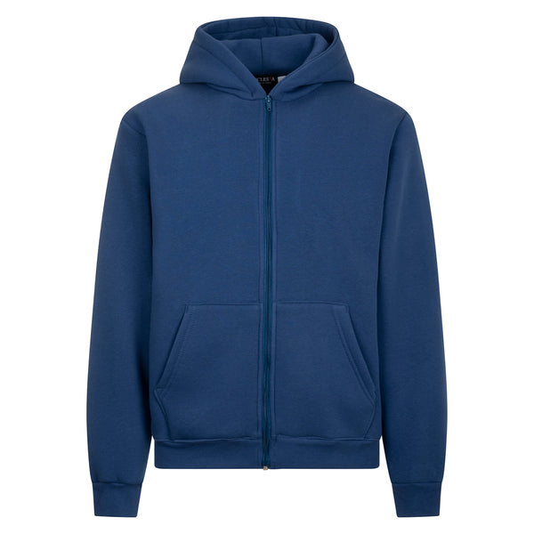 Sweatshirt mit Kapuze - Warme Baumwolle - Blau