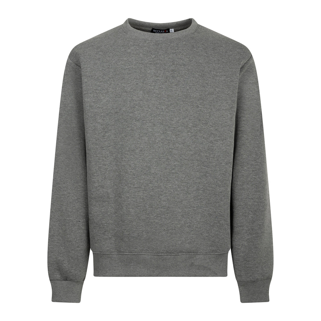 Sudadera con cuello redondo - Algodón cálido - Gris