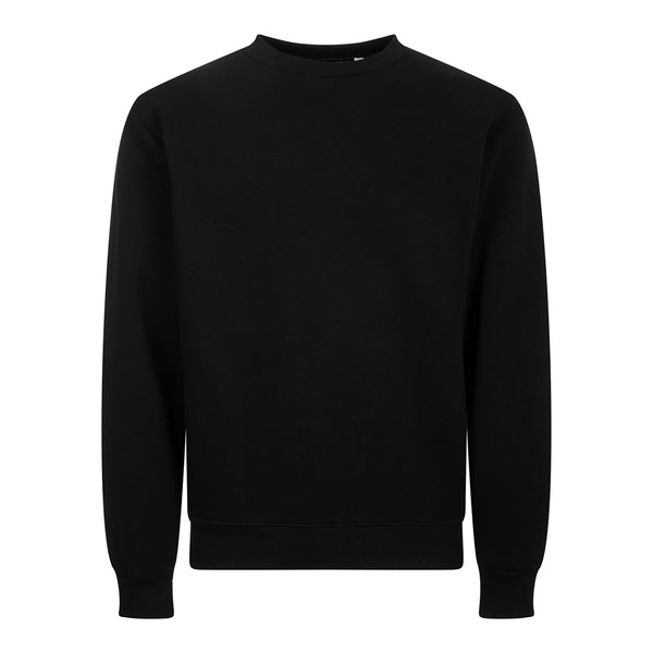 Sweatshirt mit Rundhalsausschnitt - Warme Baumwolle - Schwarz
