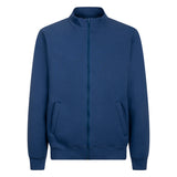 Sweatshirt Jacke - mit Reißverschluss - Blau