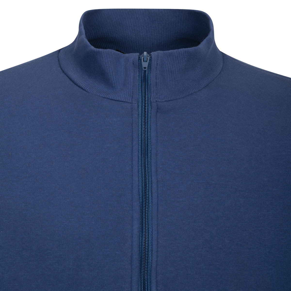 Sweatshirt Jacke - mit Reißverschluss - Blau