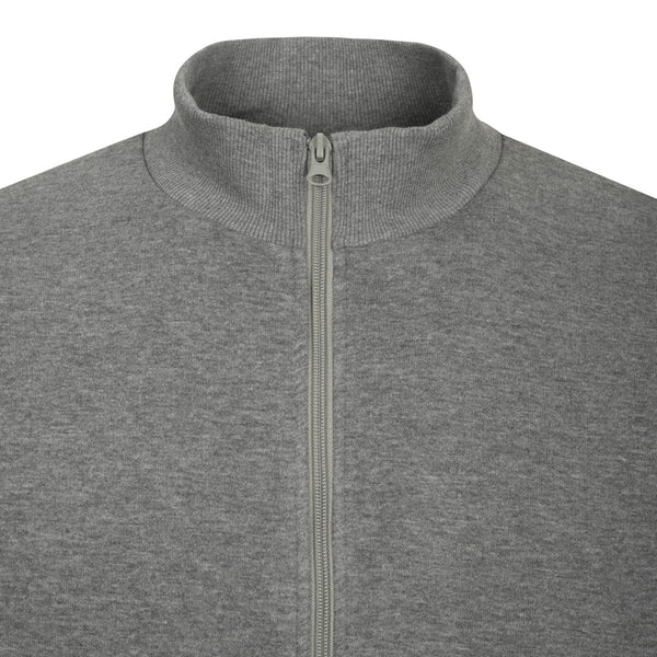 Sweatshirt Jacke - mit Reißverschluss - Grau