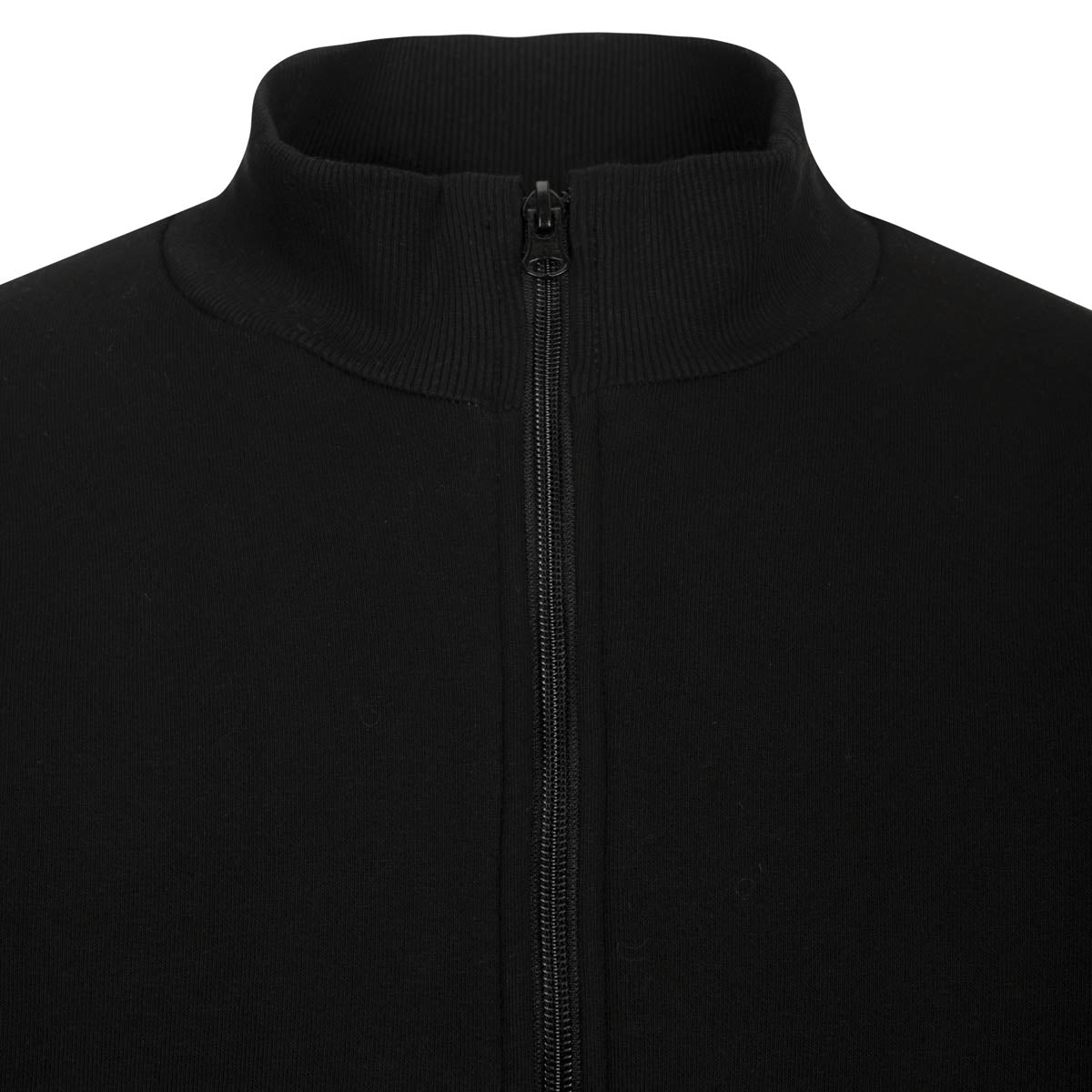 Sweatshirt Jacke - mit Reißverschluss - Schwarz