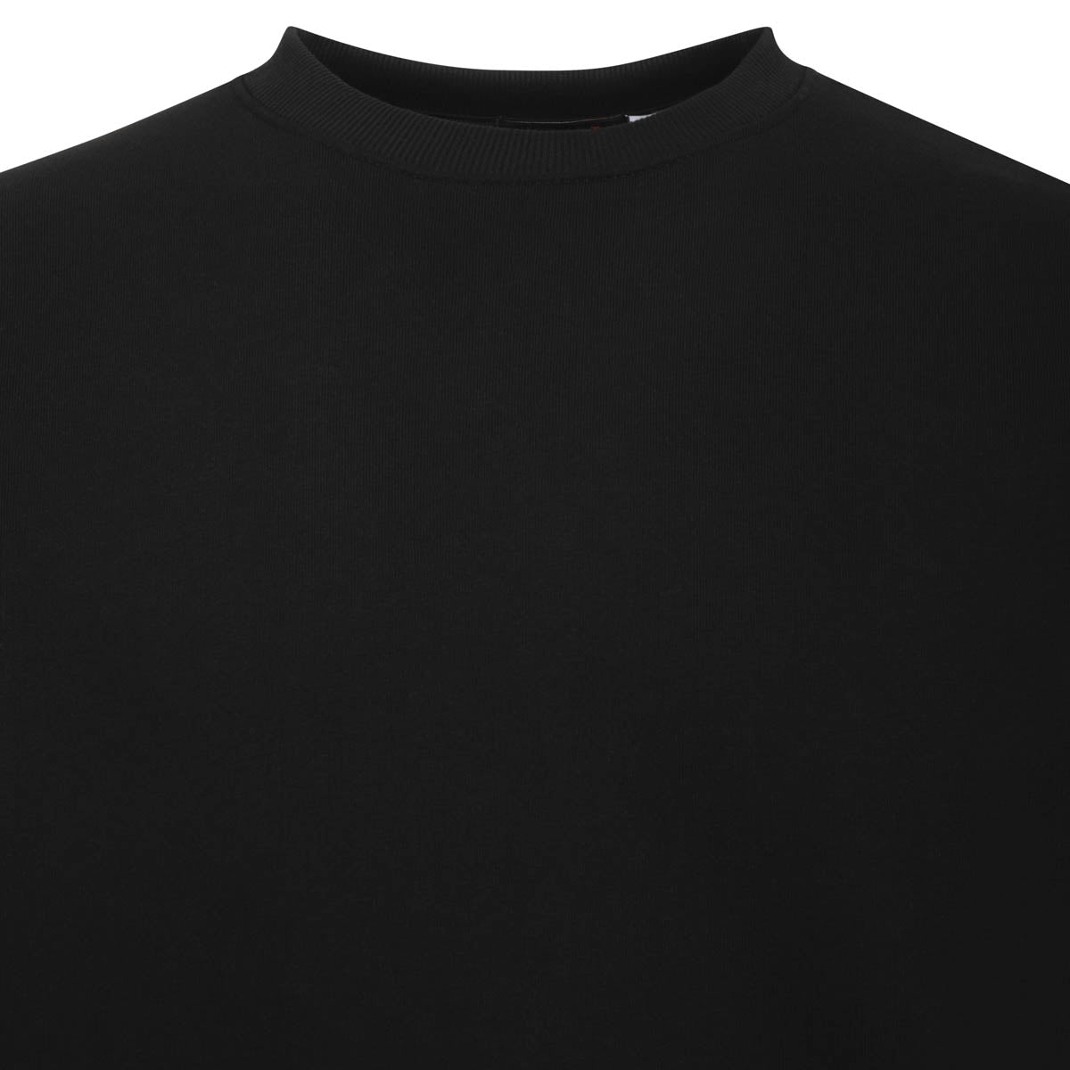Sweatshirt mit Rundhalsausschnitt - Warme Baumwolle - Schwarz