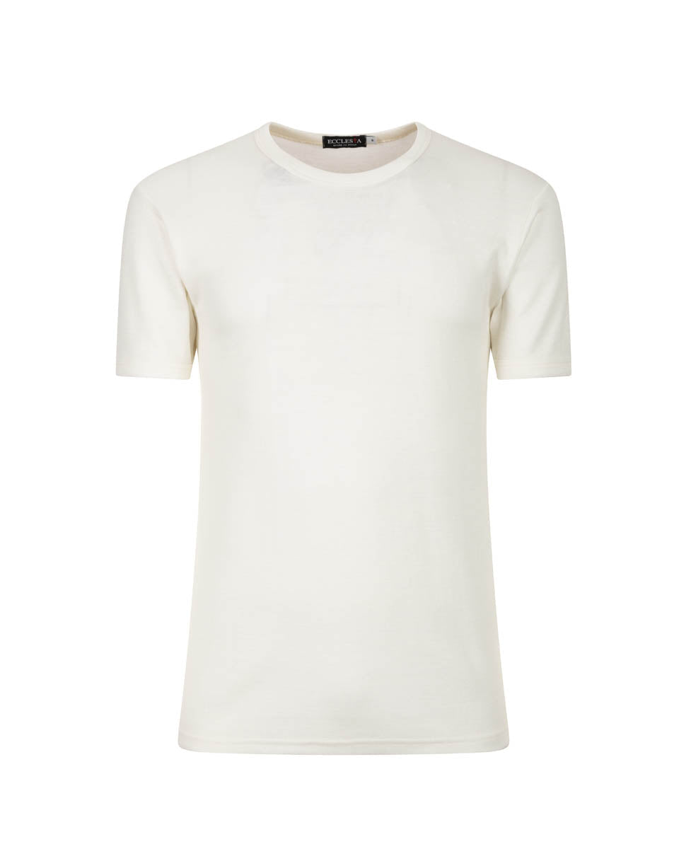 Unterziehshirt aus Baumwolle und Wolle - Kurzarm