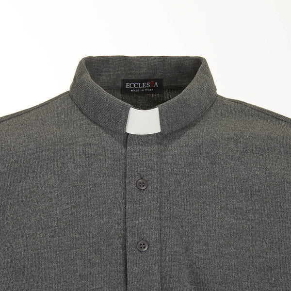 Winter Polo - Grey - 100% Warm Cotton - Long Sleeve