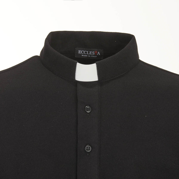 Winter Polo - Black - 100% Warm Cotton - Long Sleeves