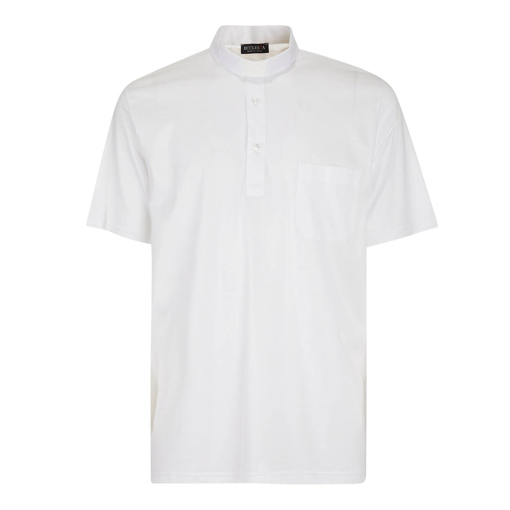 Polo in Filo di Scozia - Bianco - 100% Cotone Fresco - Manica Corta
