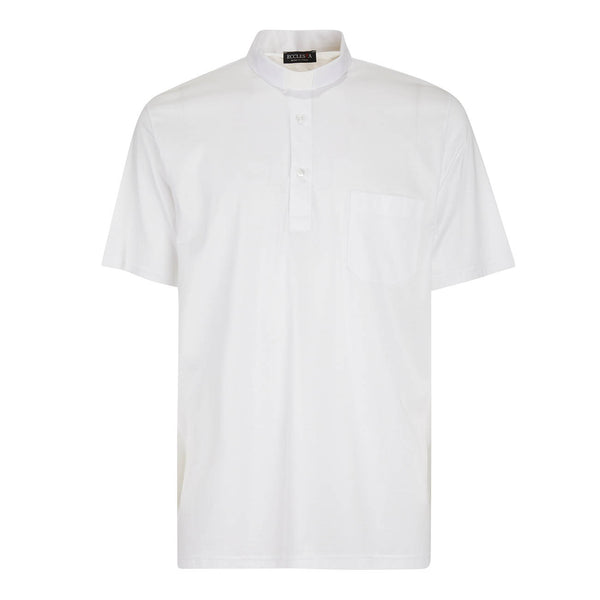 FILO DI SCOZIA® Polo Shirt - White - 100% Fresh Cotton - Short Sleeves