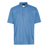 Priesterpolo Filo di Scozia® - Hellblau - 100% Fresh Cotton - Kurzarm