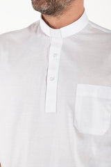 FILO DI SCOZIA® Polo Shirt - White - 100% Fresh Cotton - Short Sleeves