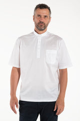 Polo in Filo di Scozia - Bianco - 100% Cotone Fresco - Manica Corta