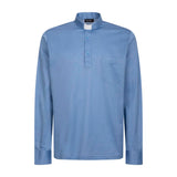 FILO DI SCOZIA® Polo Shirt - Sky Blue - 100% Fresh Cotton - Long Sleeves