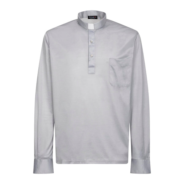Koszulka Polo Filo di Scozia - Szary - 100% Bawełna - Krótki rękaw