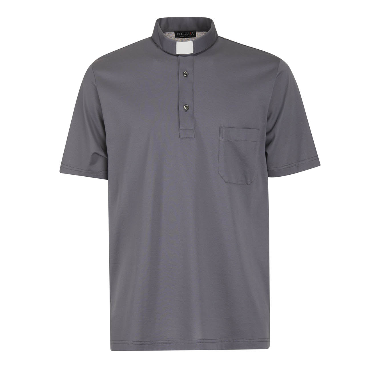 Polo in Filo di Scozia - Grigio - 100% Cotone Fresco - Manica Corta