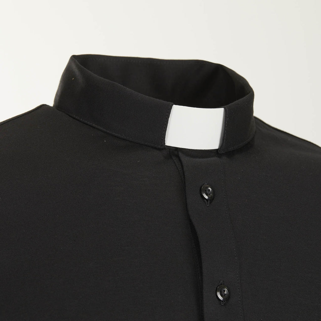 Polo in Filo di Scozia - Nero - 100% Cotone Fresco - Manica Corta