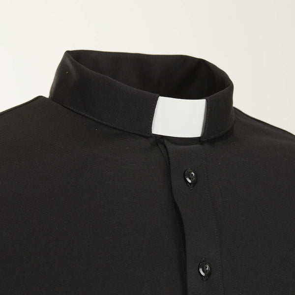FILO DI SCOZIA® Polo Shirt - Black - 100% Fresh Cotton - Short Sleeves