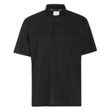 Polo in Filo di Scozia - Nero - 100% Cotone Fresco - Manica Corta