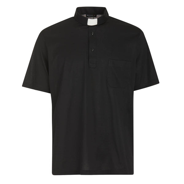 FILO DI SCOZIA® Polo Shirt - Black - 100% Fresh Cotton - Short Sleeves