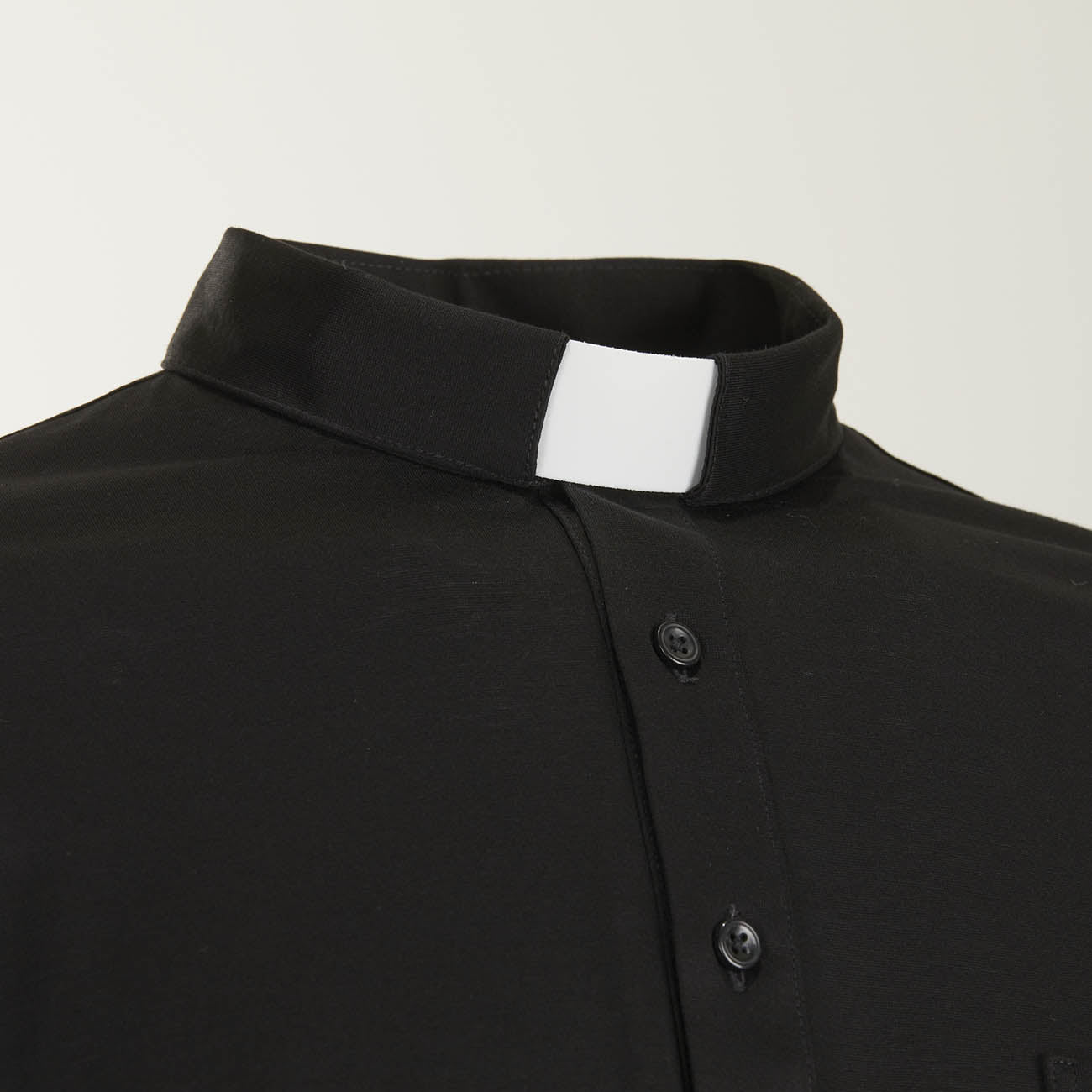 Polo in Filo di Scozia - Nero -  100% Cotone Fresco - Manica Lunga