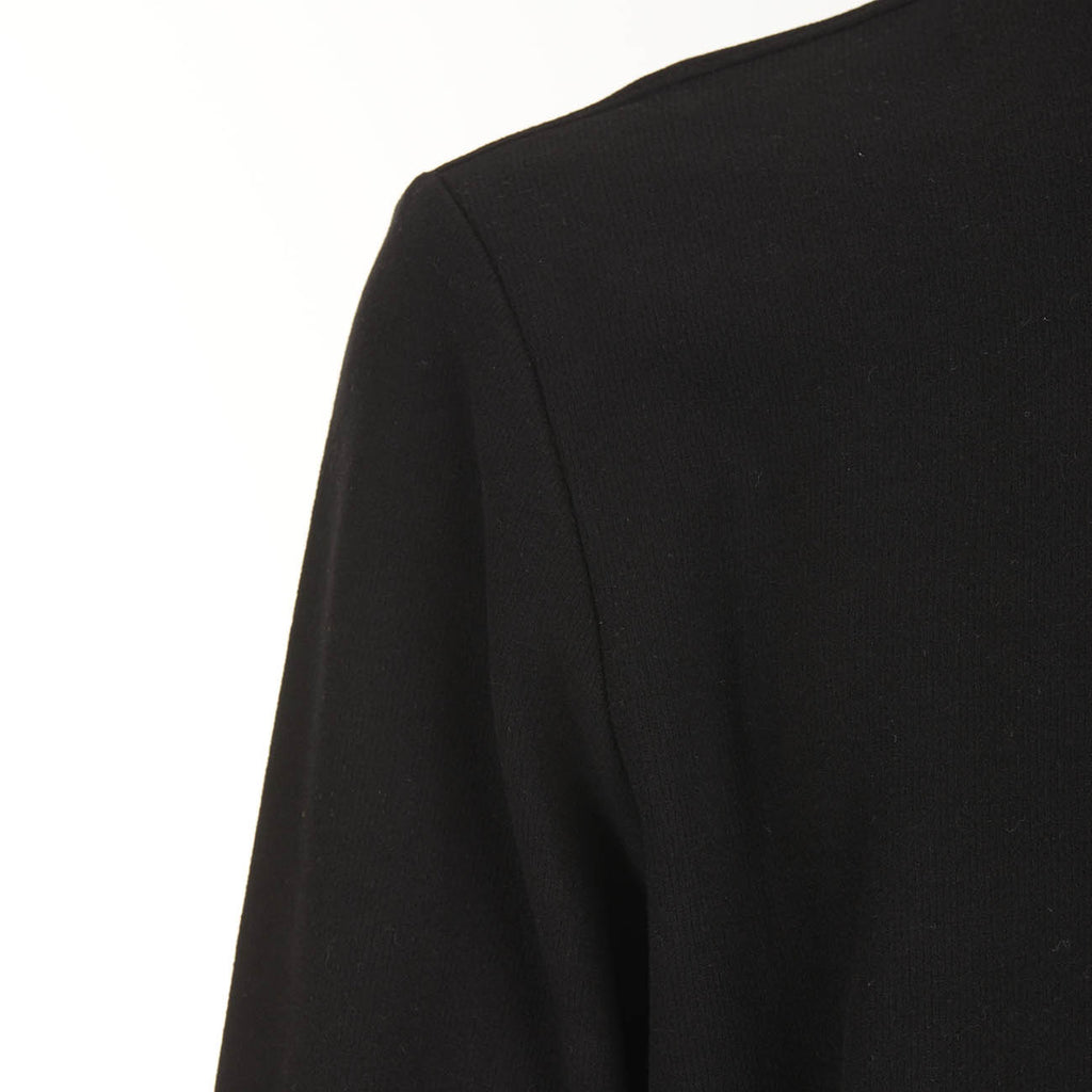 Polo de Franela - Negro - 100% Algodón Cálido - Manga Larga
