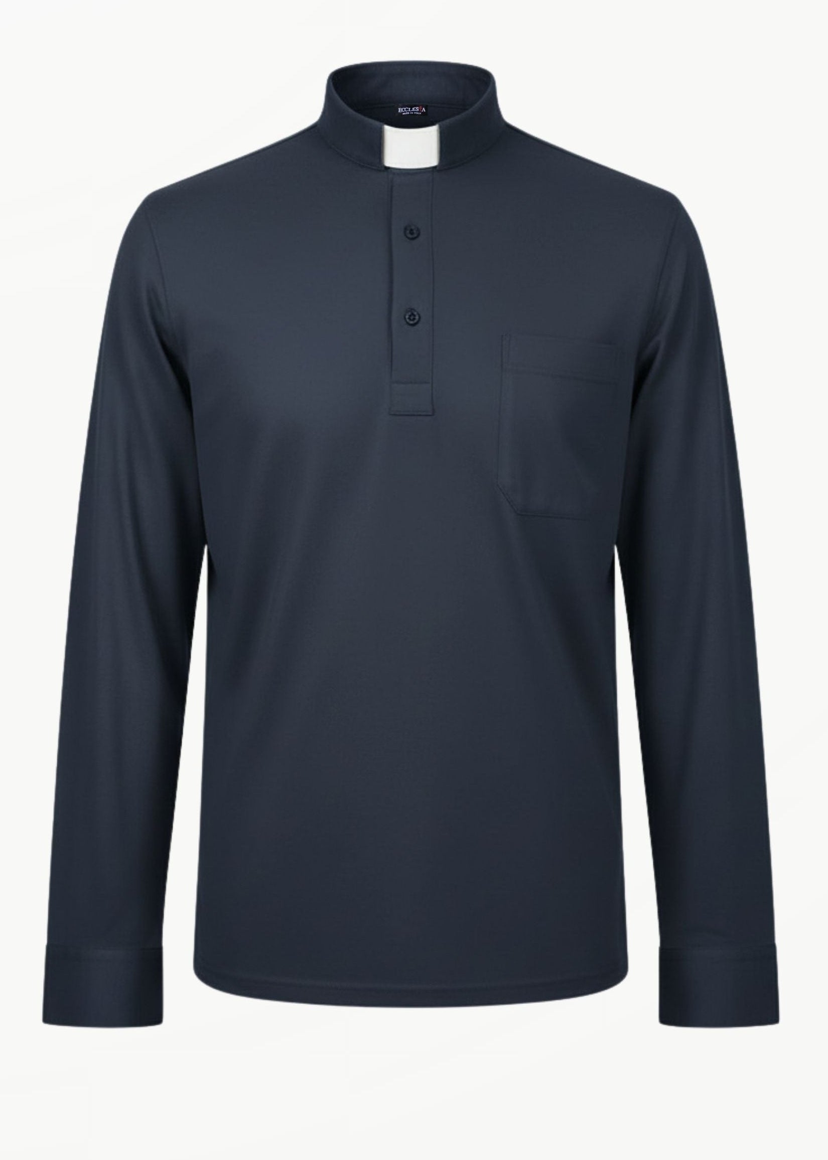 Polo London - Blu - Punto Milano - Manica Lunga