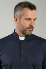 Polo London - Blu - Punto Milano - Manica Lunga