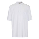 Polo Piquet - Bianco - 100% Cotone - Manica Corta