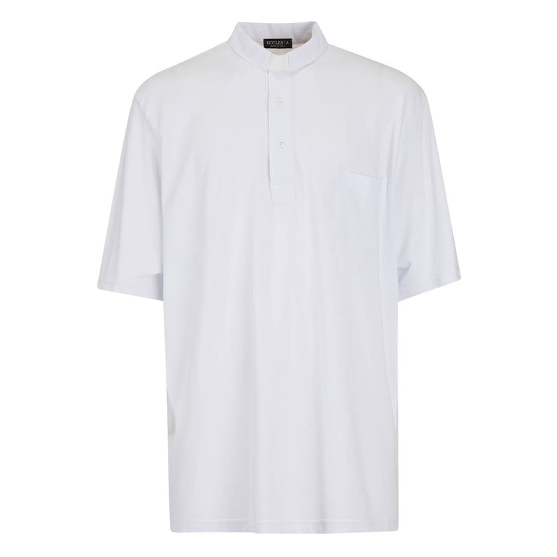 Polo Piquet - Bianco - 100% Cotone - Manica Corta
