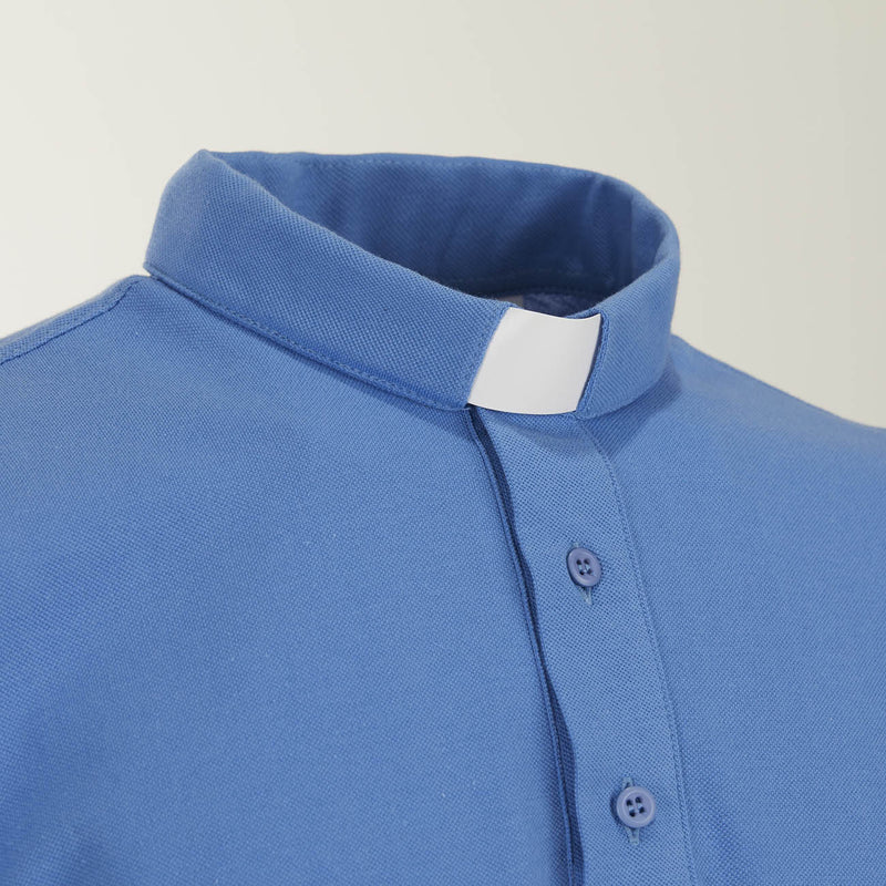 Polo Piquet - Celeste - 100% Cotone - Manica Corta