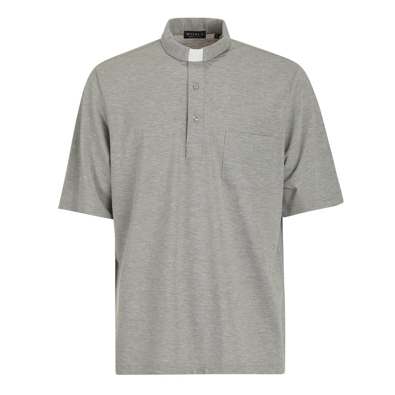 Polo Piquet - Grigio - 100% Cotone - Manica Corta