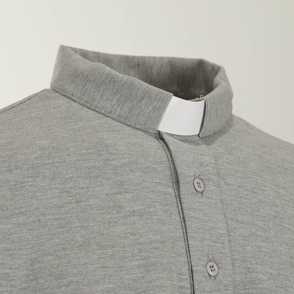 Polo Piquet - Gris - 100% Algodón - Manga Larga