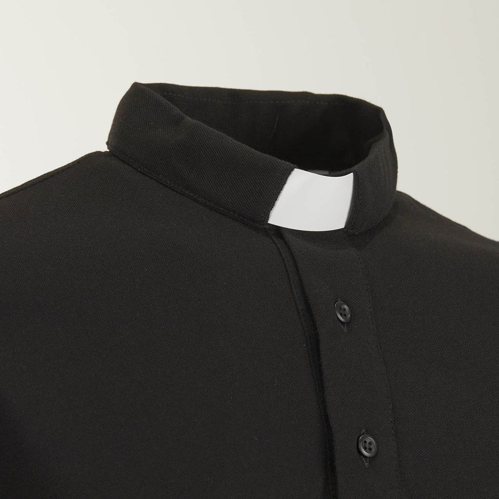 Polo Piquet - Nero - 100% Cotone - Manica Corta